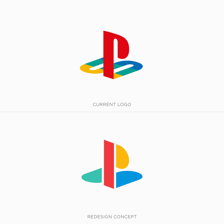 Famous logos redesigned & rebranded concepts - PlayStation