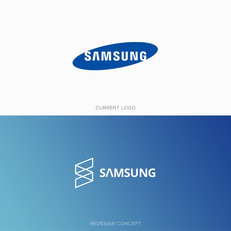 Famous logos redesigned & rebranded concepts - Samsung