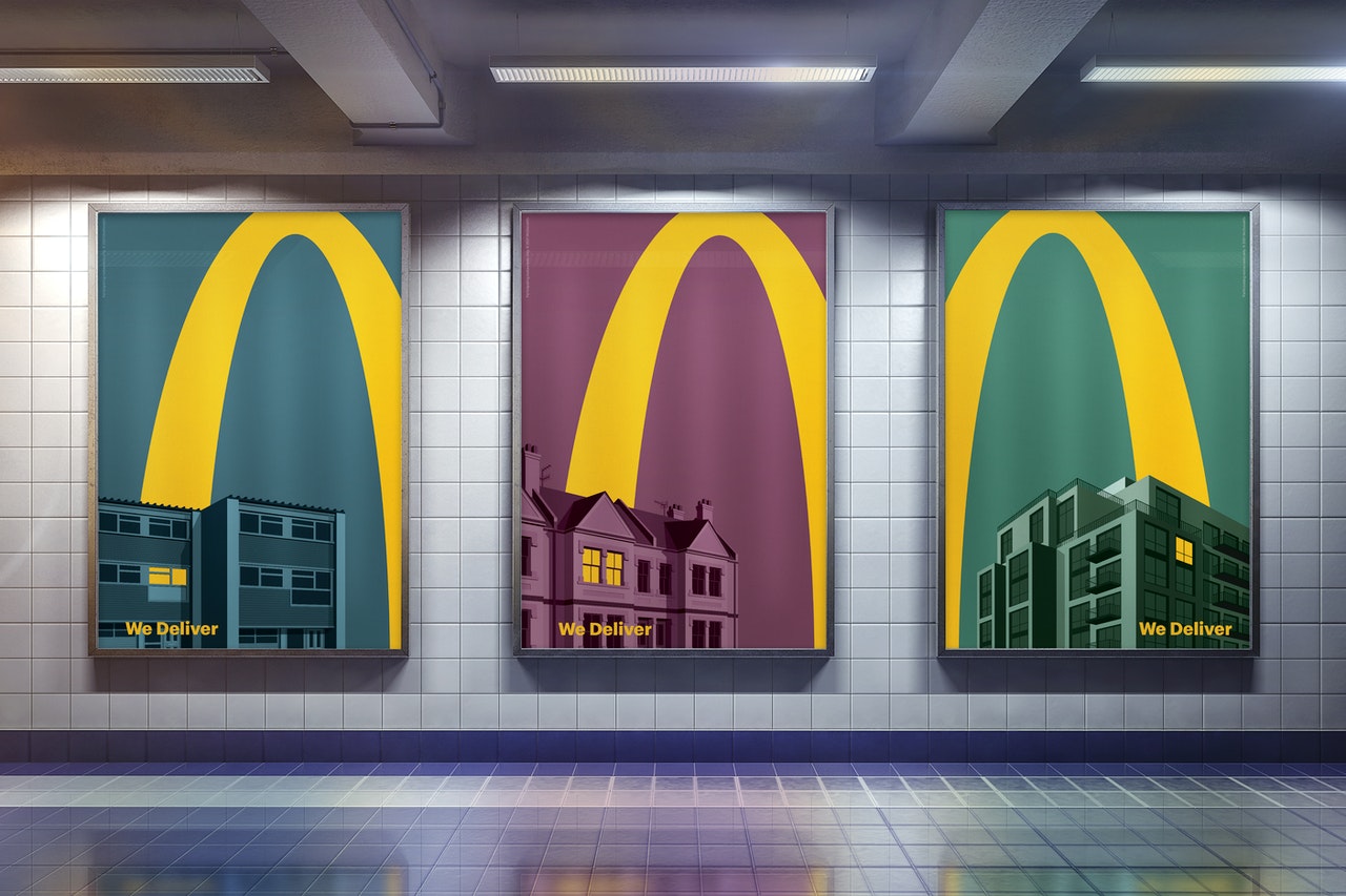 McDonald's - "Lights On" by Leo Burnett London (Metro station)