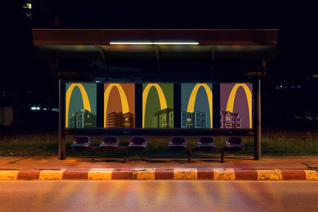 McDonald's - "Lights On" by Leo Burnett London (Bus stop)