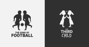 Creative logos with hidden meanings: The Song of Football and The Third Child