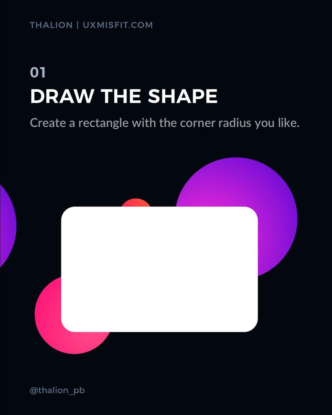 How to create a stunning glass effect for your UI designs - Draw the shape