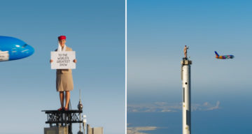 Emirates A380 Flies Past Woman Standing On Top Of Burj Khalifa In Incredible New Ad