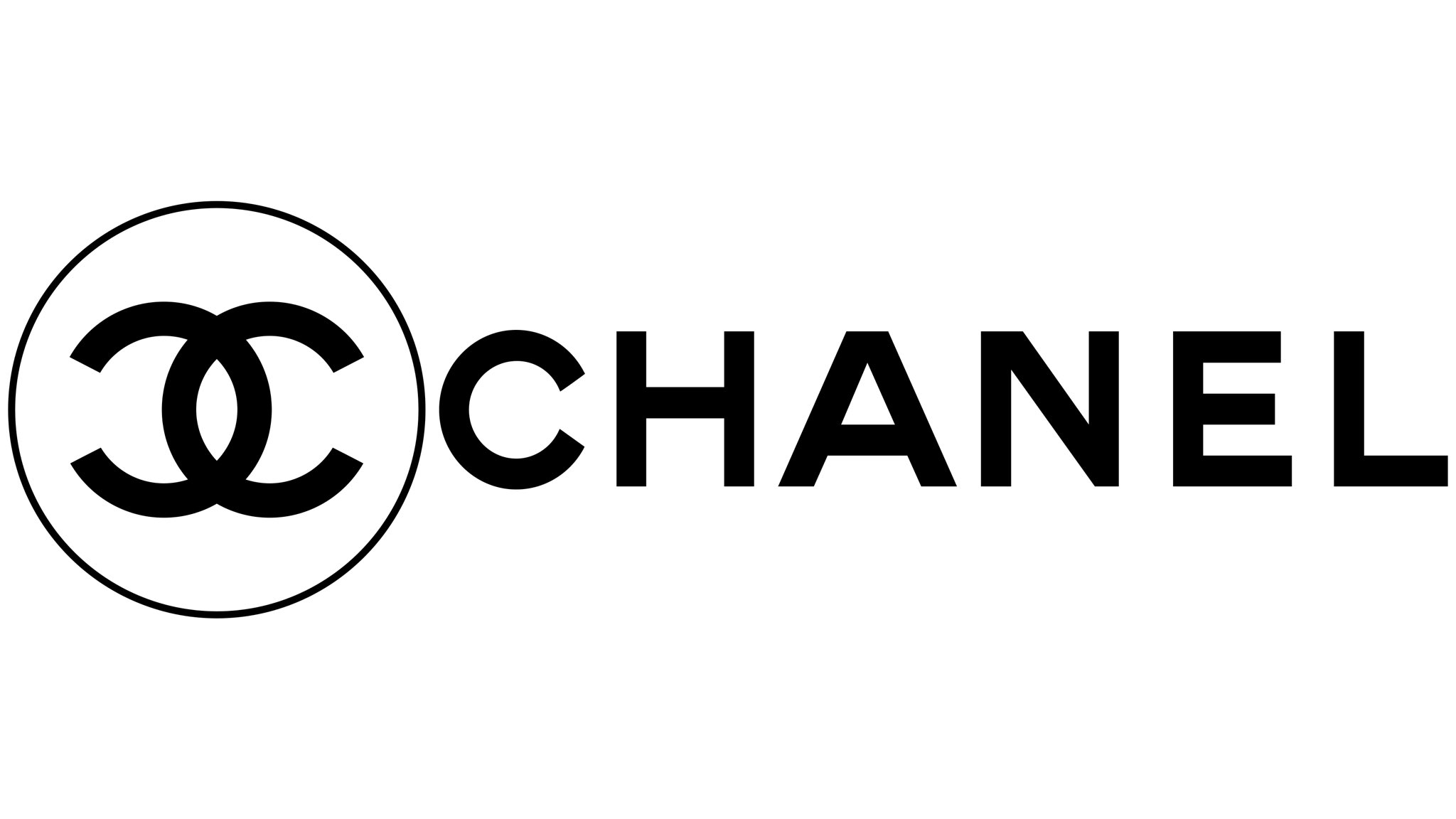 Chanel logo with iconic interlocking CC monogram — a luxury brand that never changed its logo