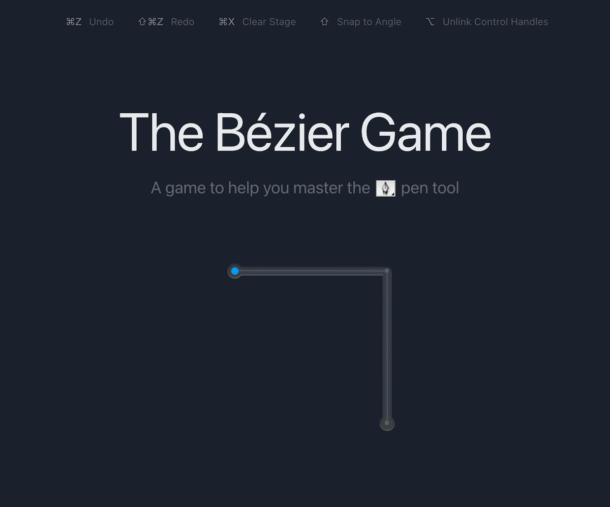 Best Games for Graphic Designers - The Bezier Game
