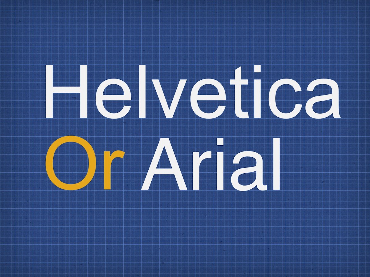 Best Games for Graphic Designers - Helvetica or Arial