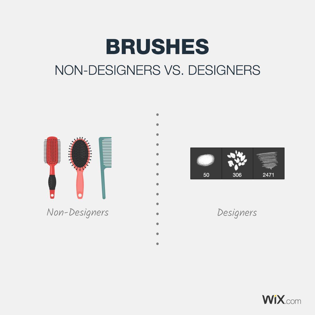 Differences Between Designers and Non-Designers - Brushes