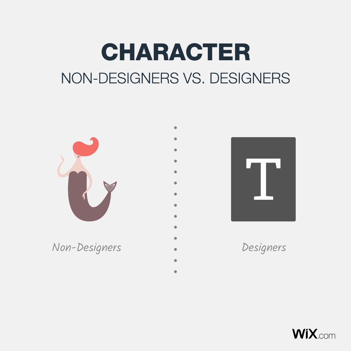 Differences Between Designers and Non-Designers - Character