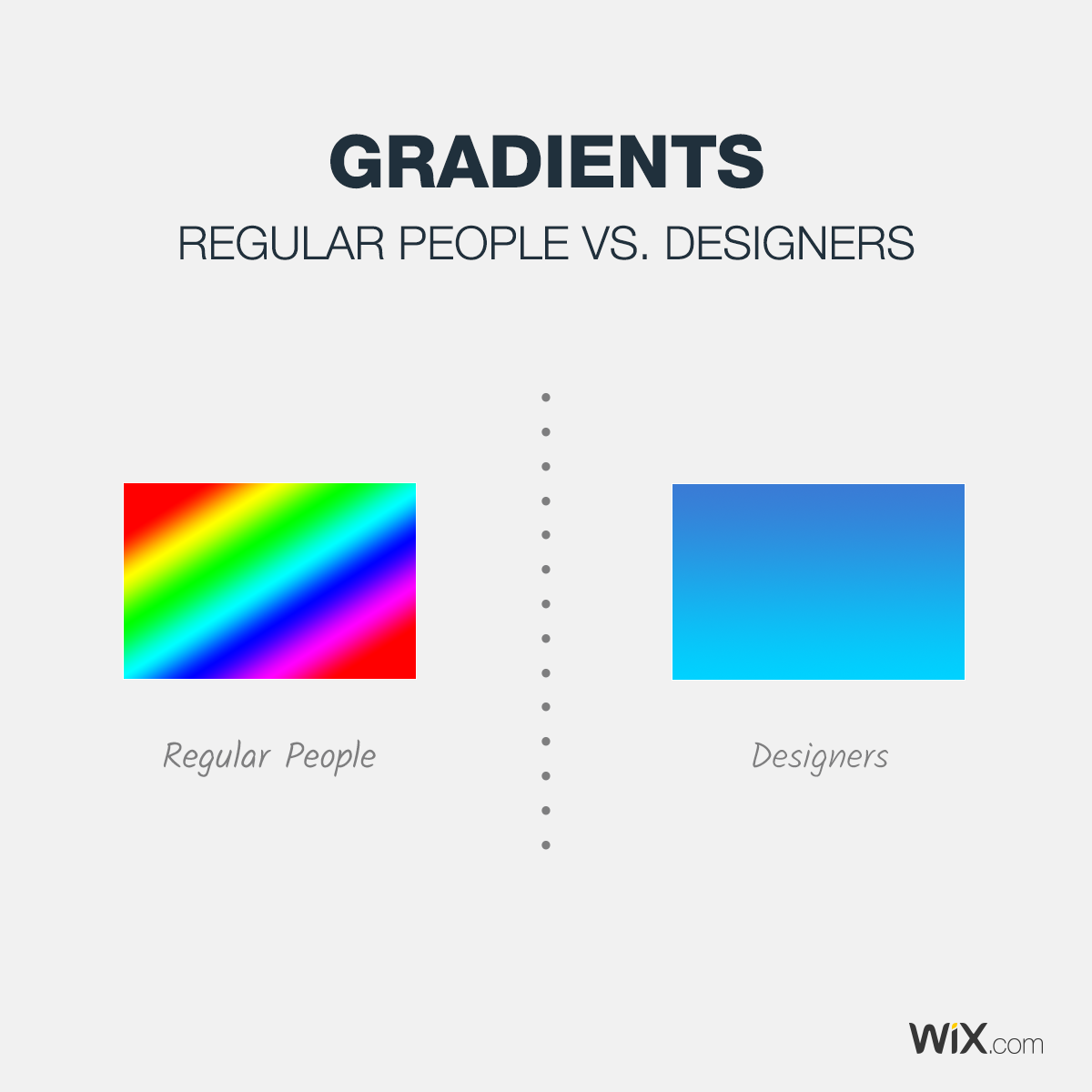 Differences Between Designers and Non-Designers - Gradients