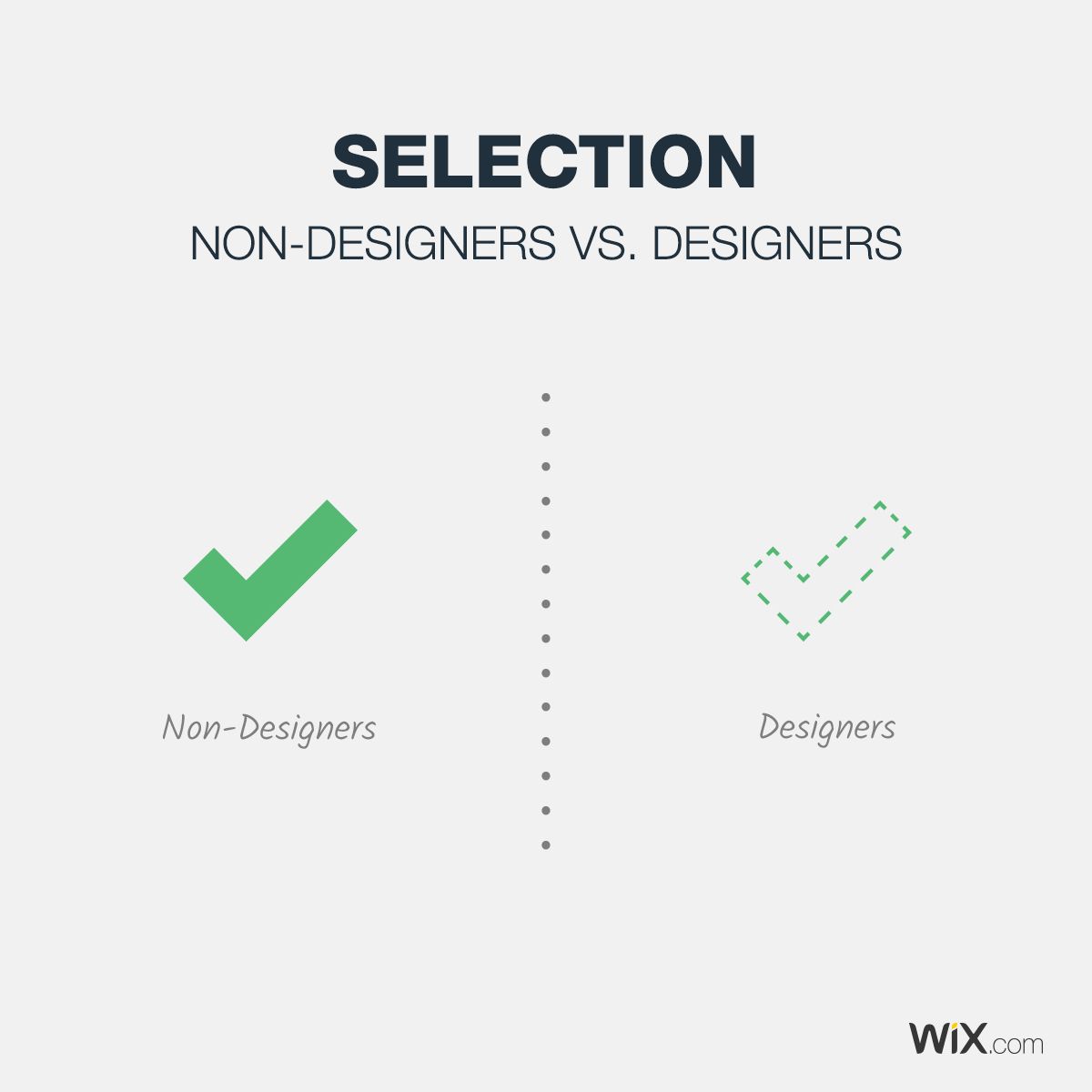 Differences Between Designers and Non-Designers - Selection