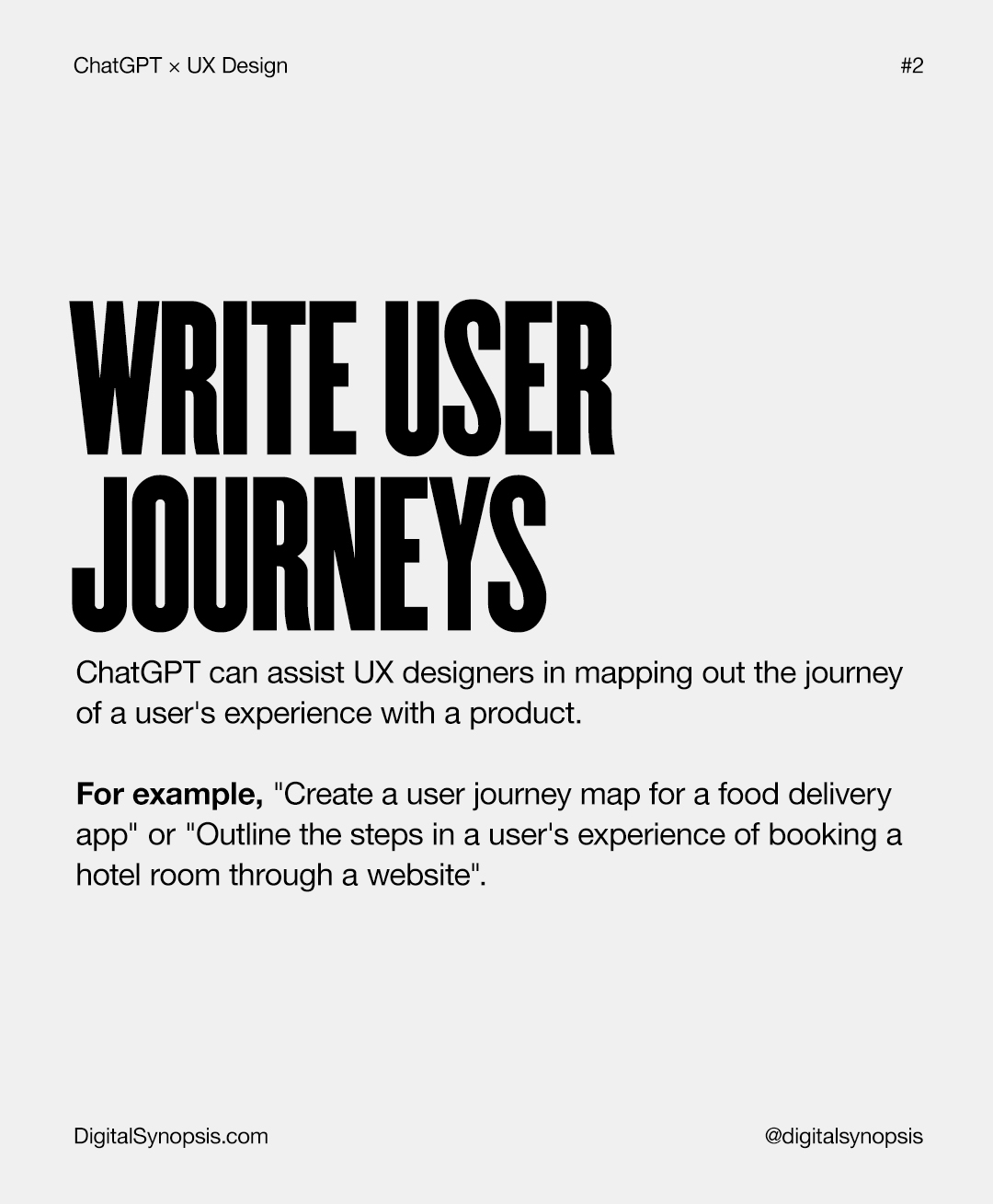 Top 10 Ways To Use ChatGPT For UX Design - Write User Journeys
