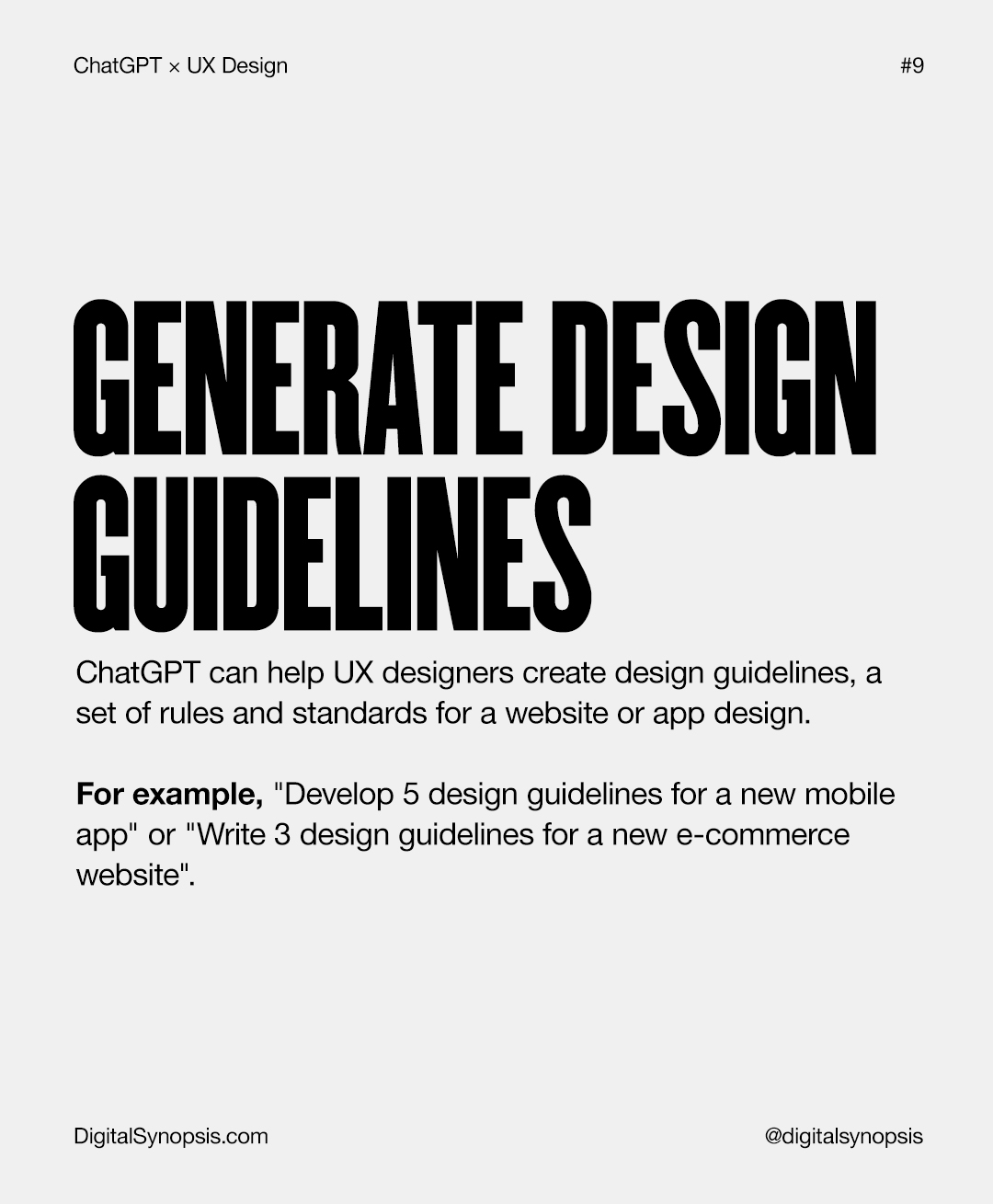 Top 10 Ways To Use ChatGPT For UX Design - Generate Design Guidelines