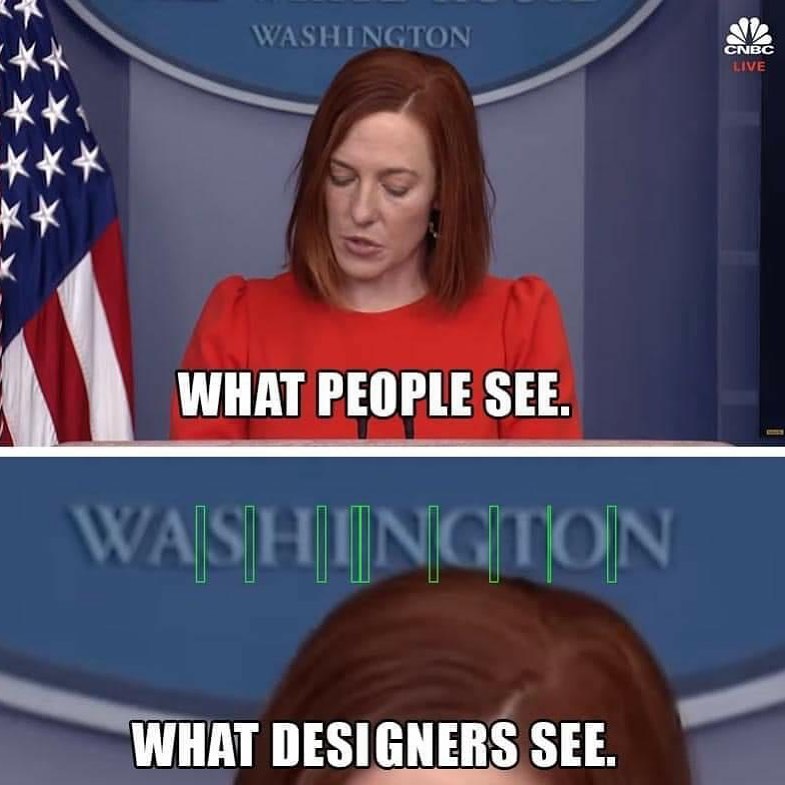 What people see. What designers see.
