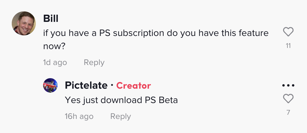 if you have a PS subscription do you have this feature now?