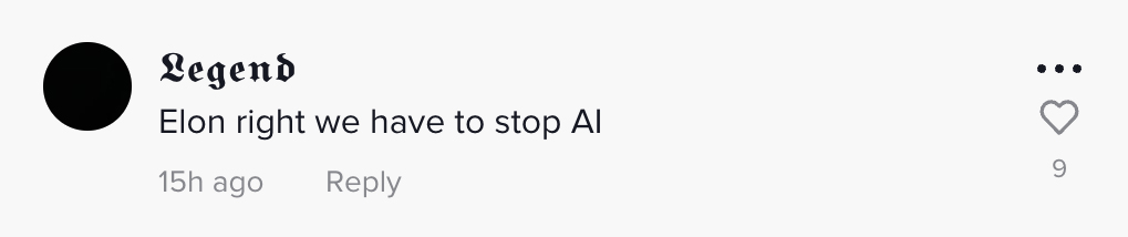 Elon right we have to stop Al