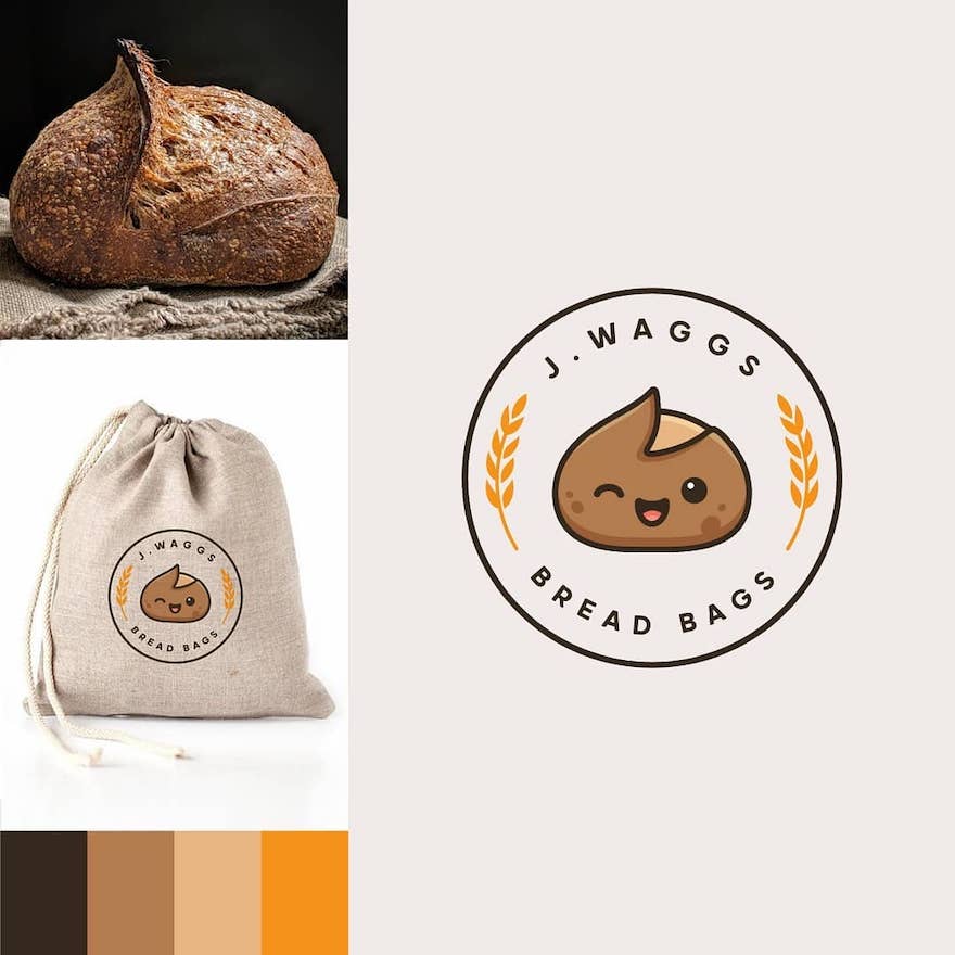 Logos and illustrations made by combining two objects - 17