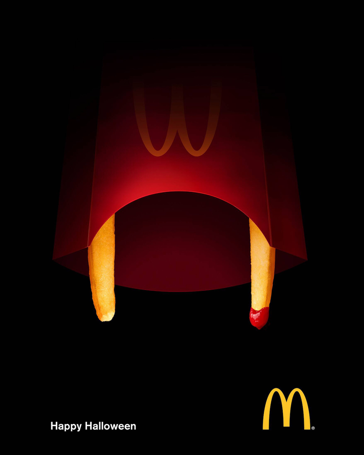 Creative Ads: McDonald's - Happy Halloween (Dracula Fries)