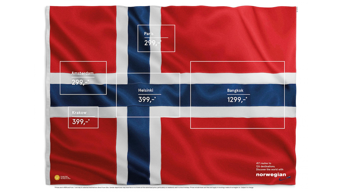 Creative Ads: Norwegian Airlines - Flag