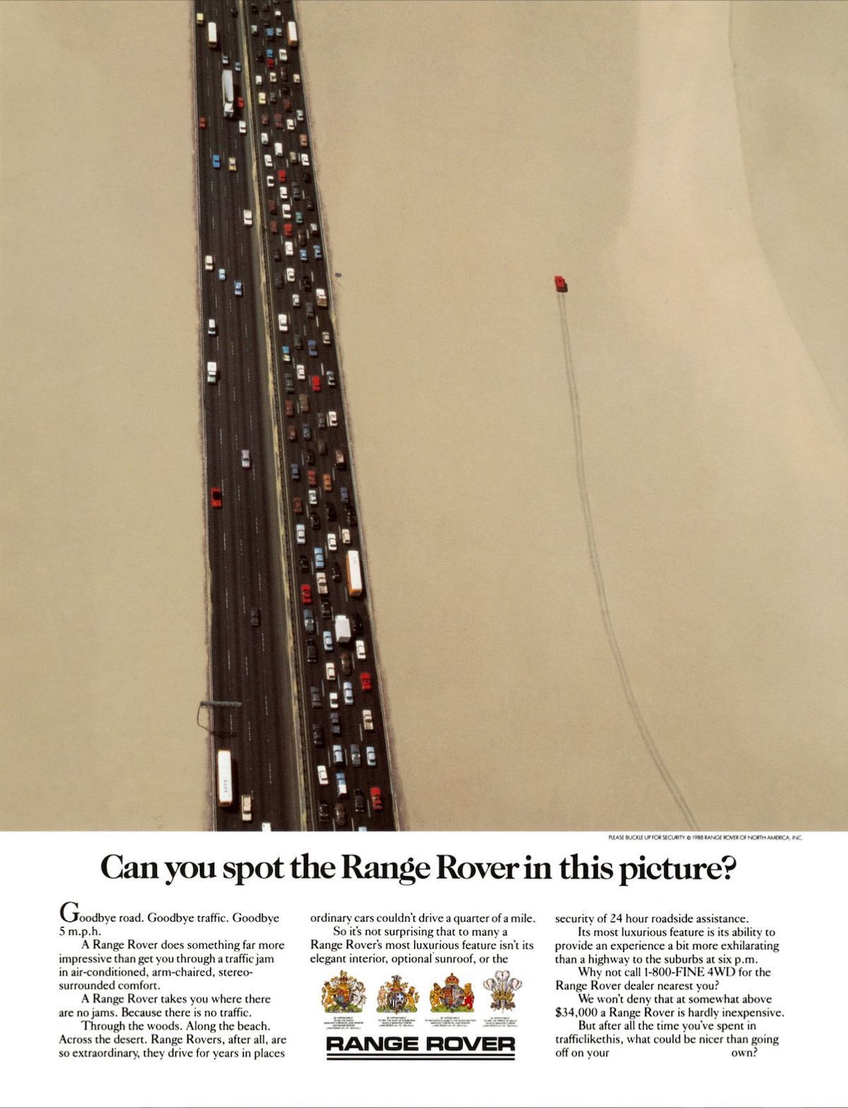 Creative Ads: Can you spot the Range Rover in this picture?