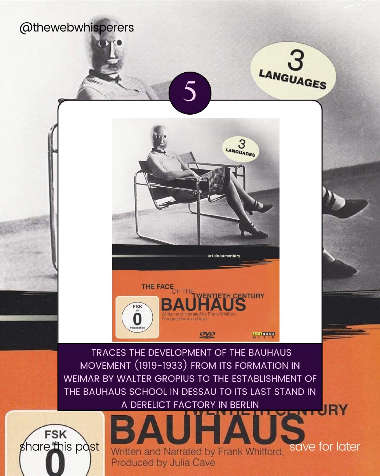 Graphic Design Movies - Bauhaus: The Face of the 20th Century (1994)