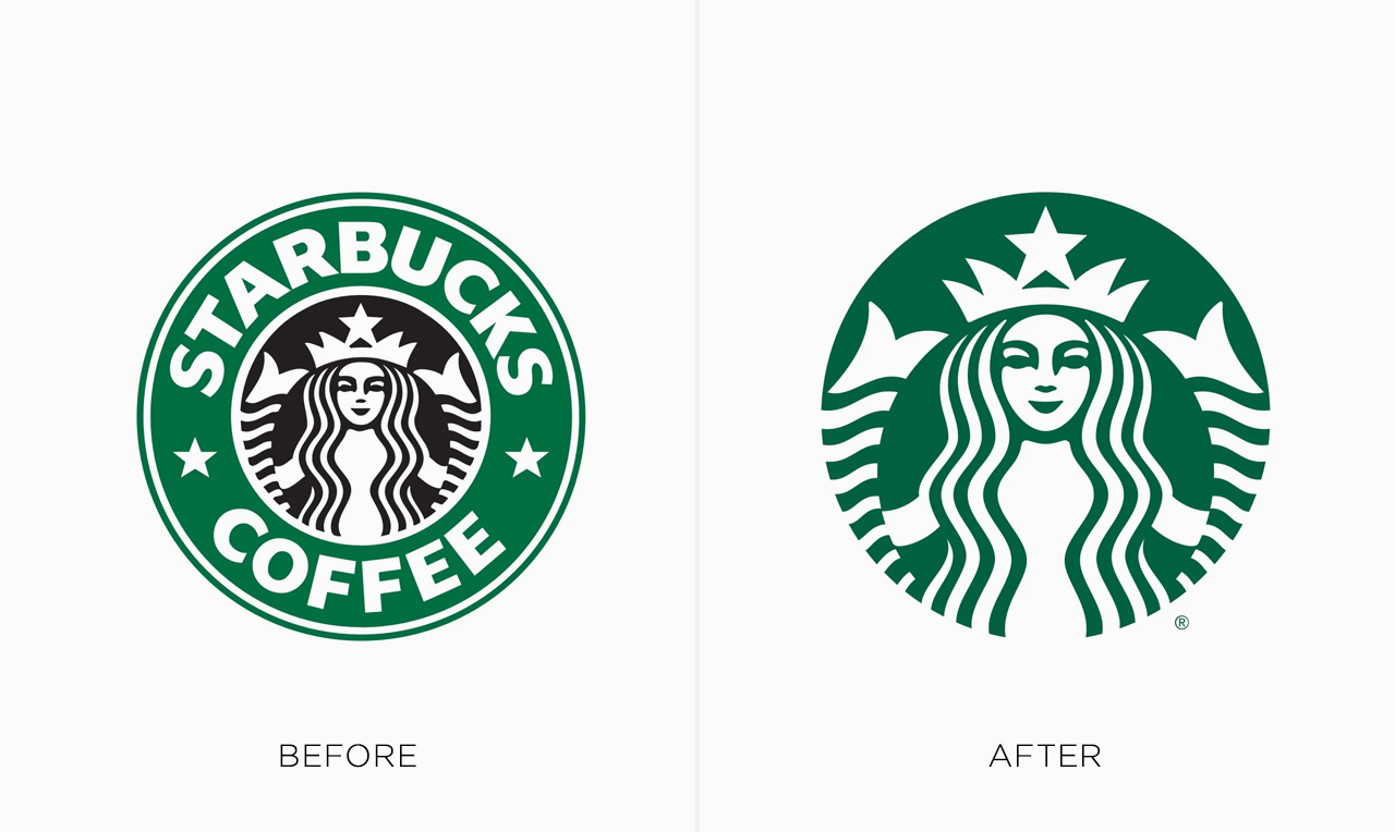 Best Redesigns of Famous Logos - Starbucks