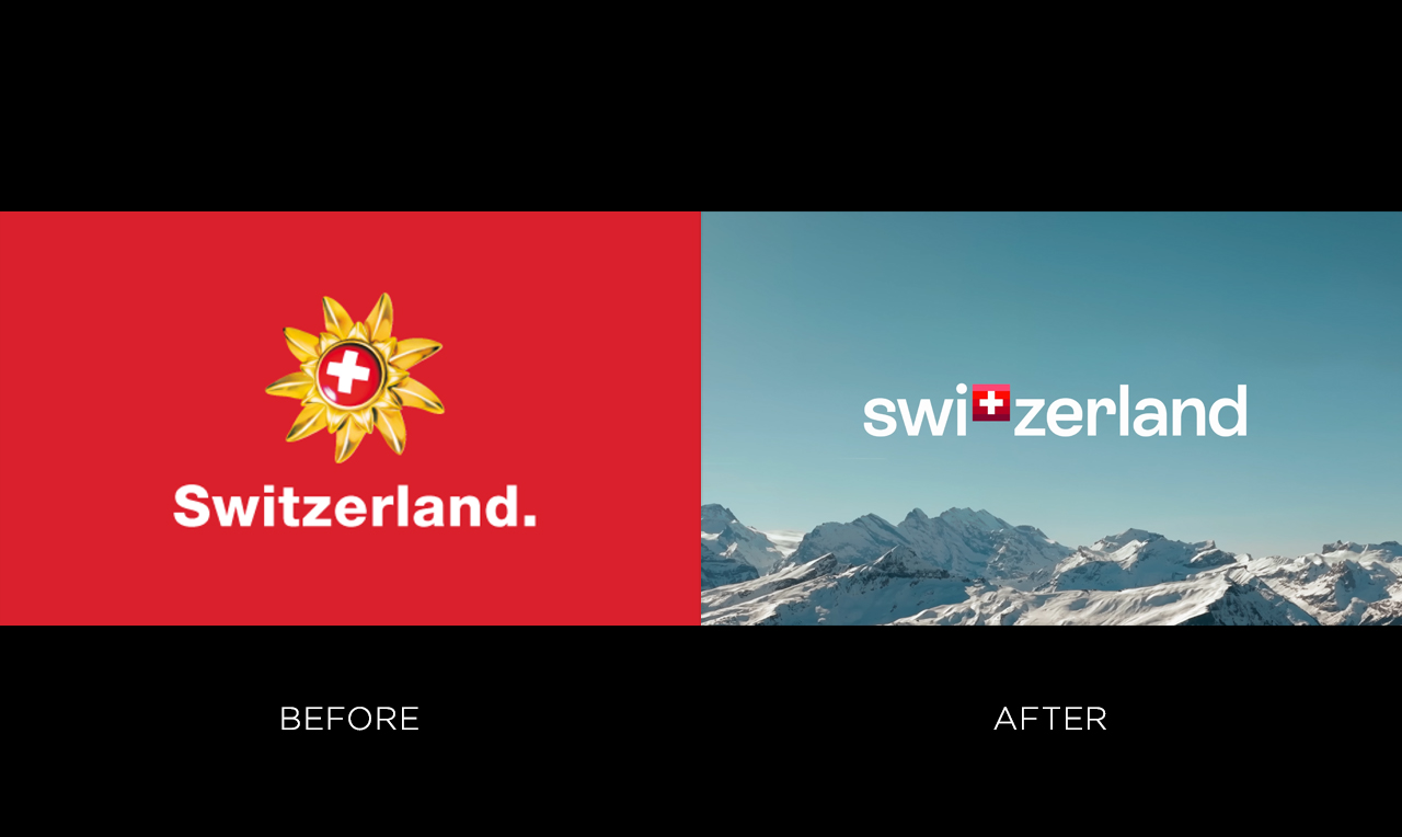 Best Redesigns of Famous Logos - Switzerland Tourism
