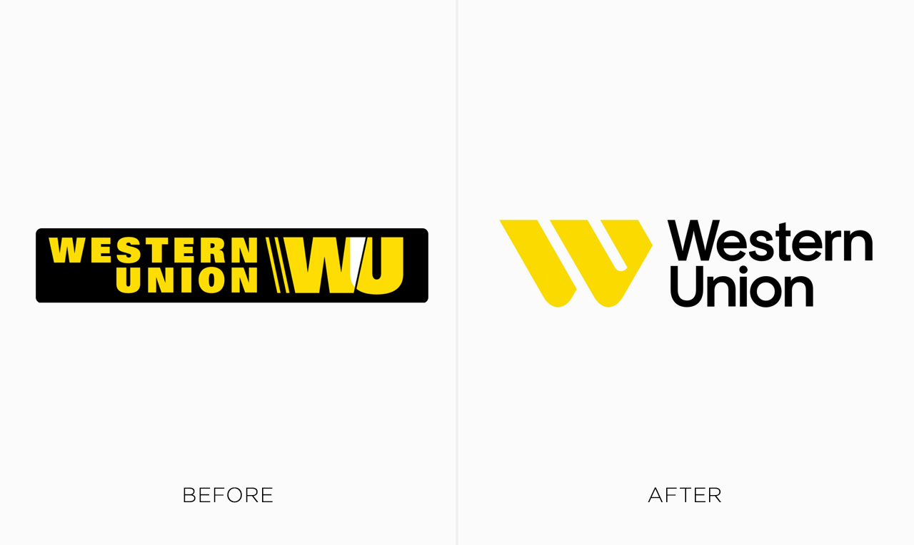 Best Redesigns of Famous Logos - Western Union