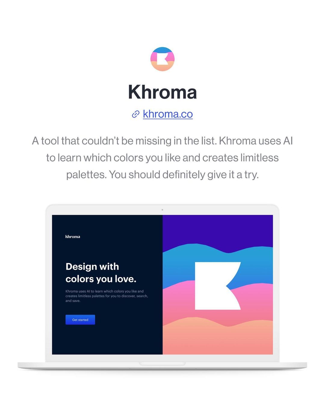 Best Free Tools for Designers - Khroma