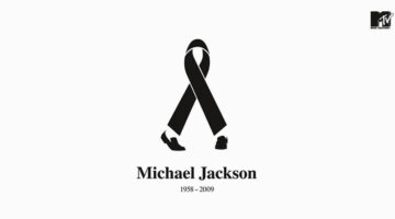 Clever MTV ad featuring a black ribbon forming Michael Jackson’s iconic moonwalk silhouette