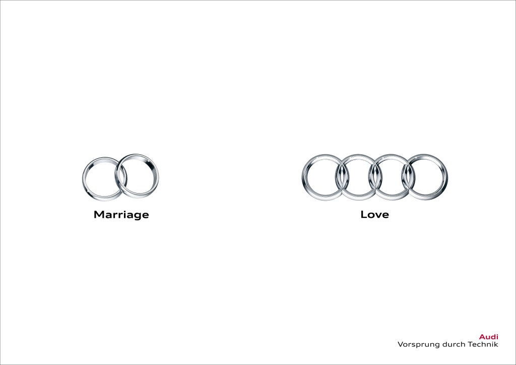 Clever Ads - Audi, Marriage vs. Love