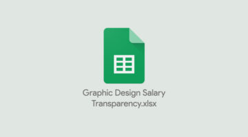 Google Sheets icon for a graphic design salary transparency spreadsheet