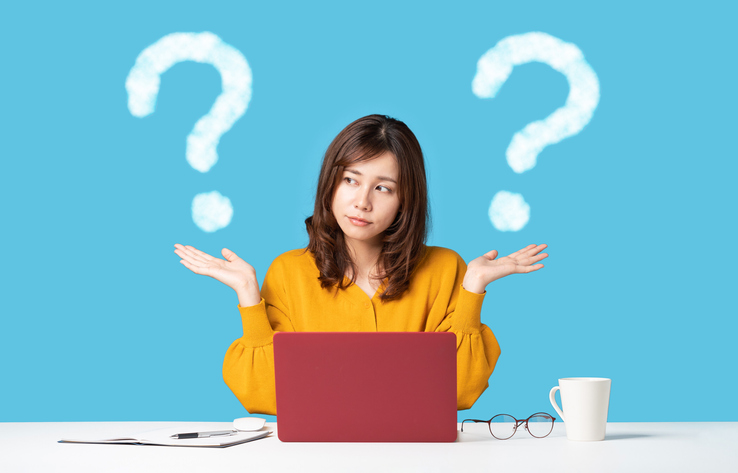 A person confused between right and wrong