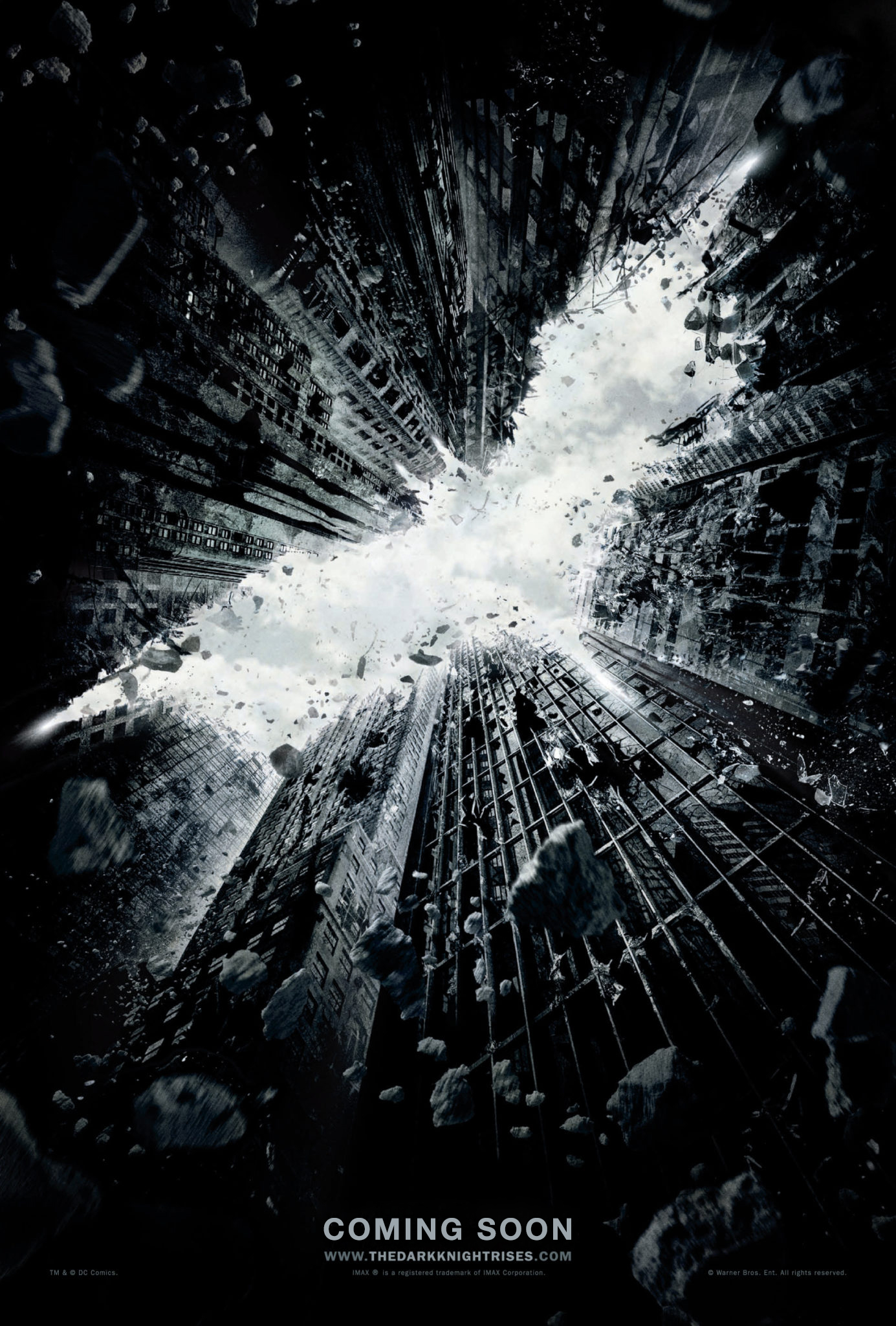 Negatives space ads and illustrations - The Dark Knight Rises
