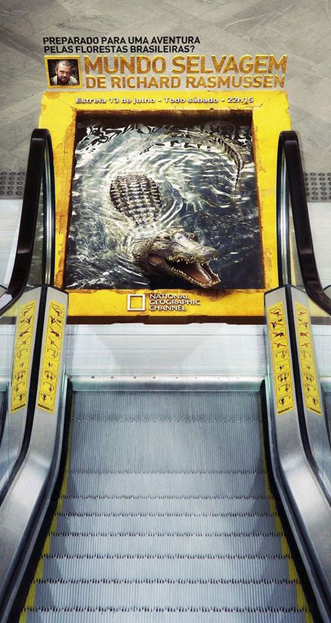 National Geographic: 3D Crocodile Escalator