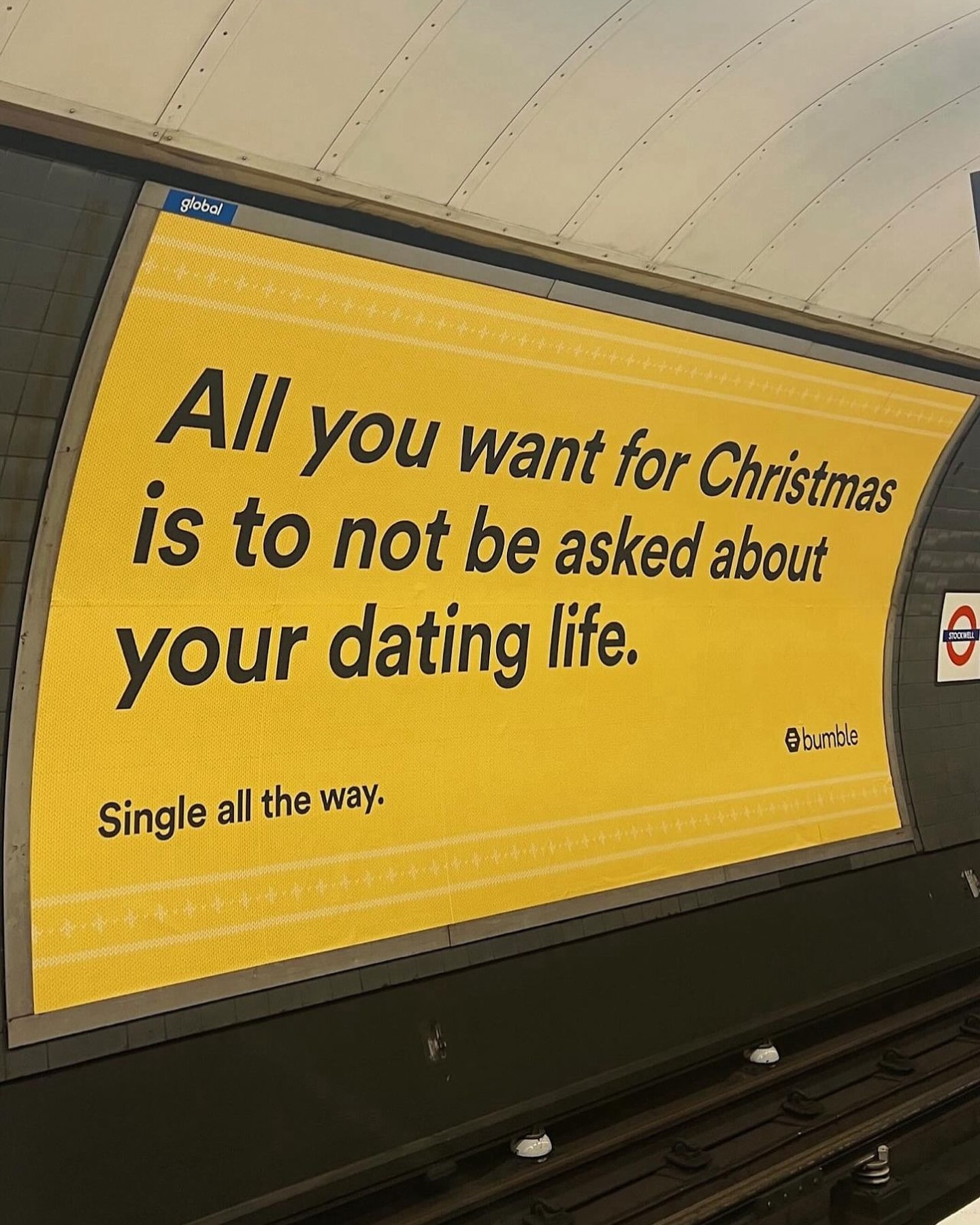 All you want for Christmas is to not be asked about your dating life. Single all the way. - Bumble All you want for Christmas is to not be asked about your dating life. Single all the way. - Bumble