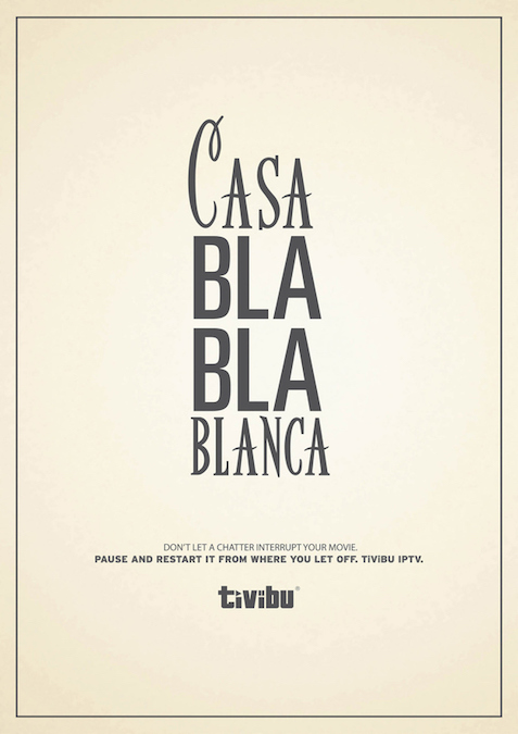 Casa Bla Bla Blanca. Don't let a chatter interrupt your movie. - Tivibu Casa Bla Bla Blanca. Don't let a chatter interrupt your movie. - Tivibu