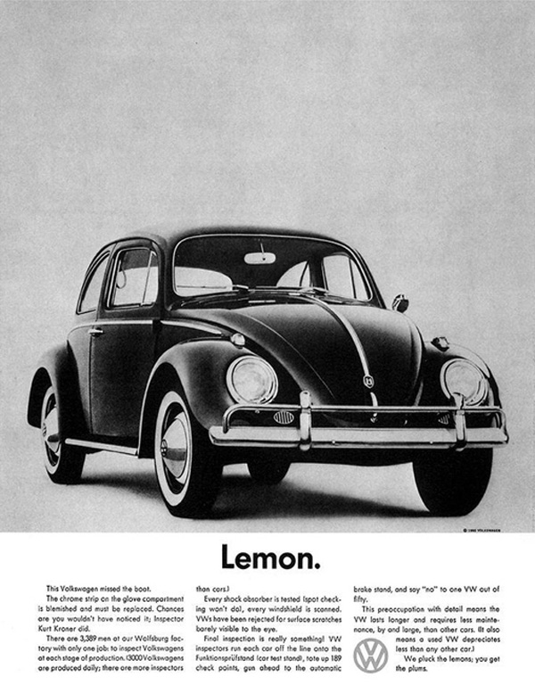 Lemon. - Volkswagen Beetle Lemon. - Volkswagen Beetle
