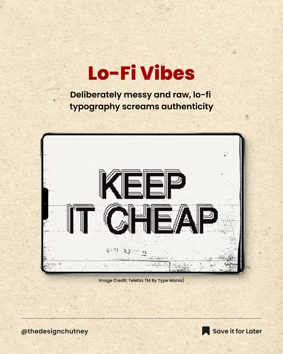 2025 Typography Design Trends - Lo-Fi Vibes