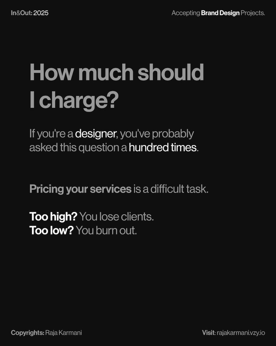 How To Price Your Services As A Designer (Page 1)
