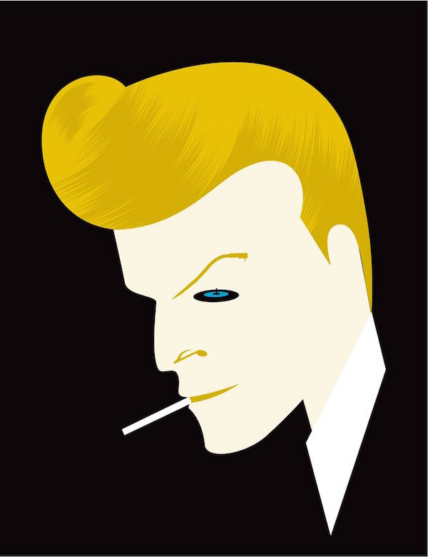 Negative Space Art - RIP David Bowie