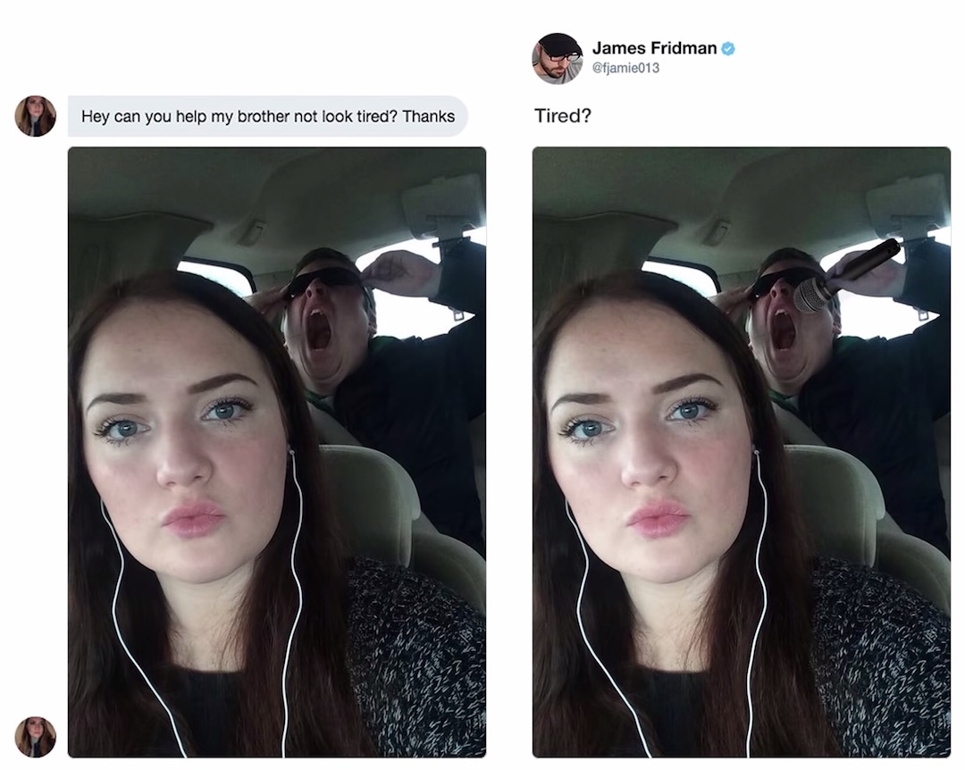 Literal Photoshop Edits by James Fridman - Brother not tired