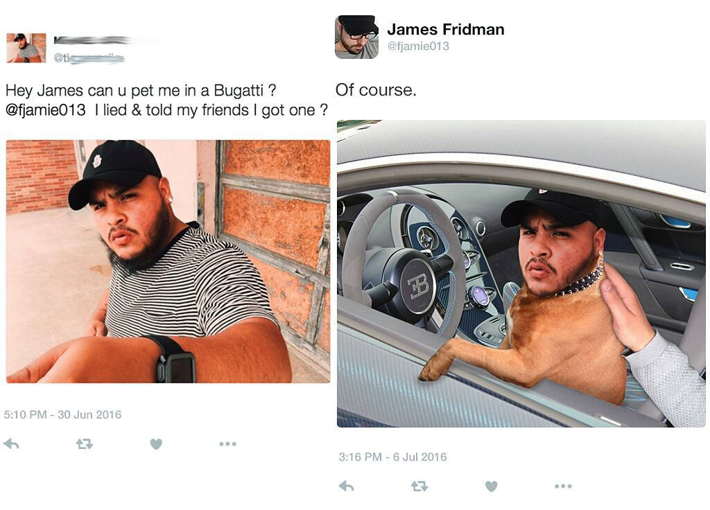 Literal Photoshop Edits by James Fridman - Bugatti