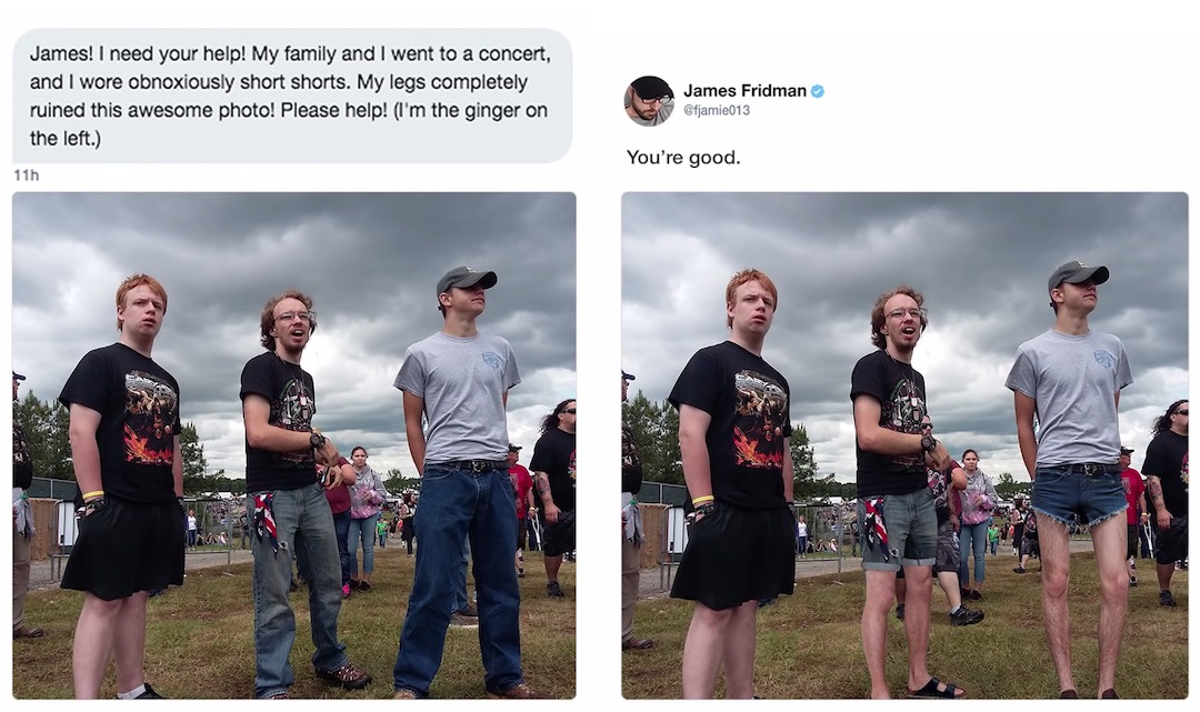 Literal Photoshop Edits by James Fridman - Concert shorts