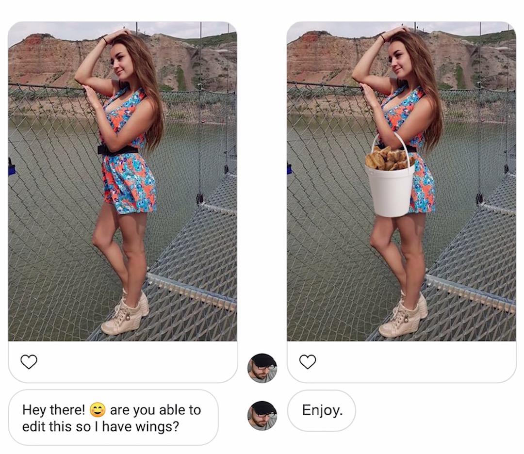 Literal Photoshop Edits by James Fridman - Have wings