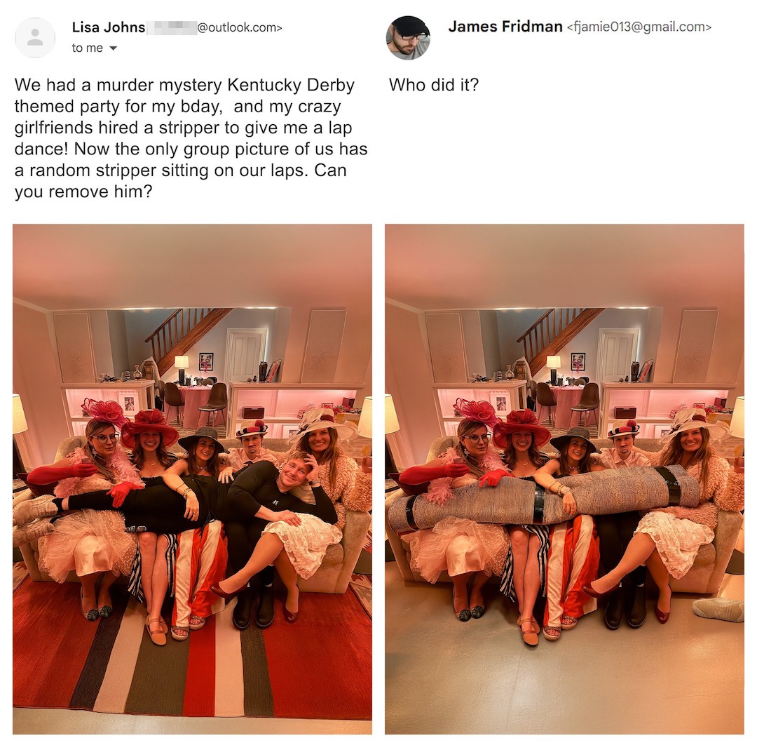 Literal Photoshop Edits by James Fridman - Remove man