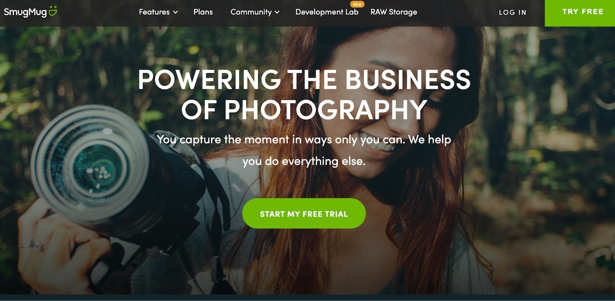 SmugMug photography platform offering print sales and portfolio tools