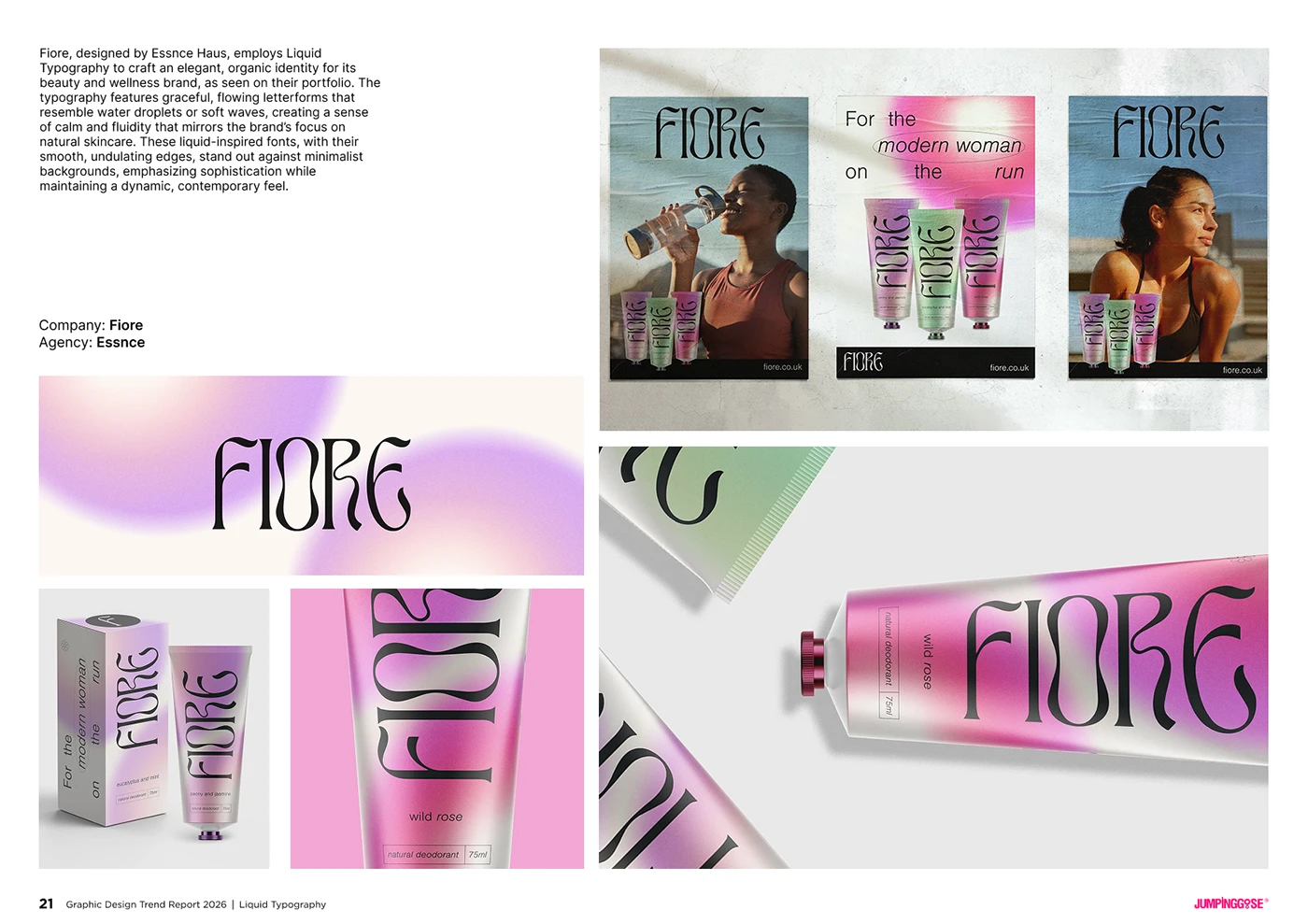 Expressive liquid typography design emphasizing movement, texture, and emotion