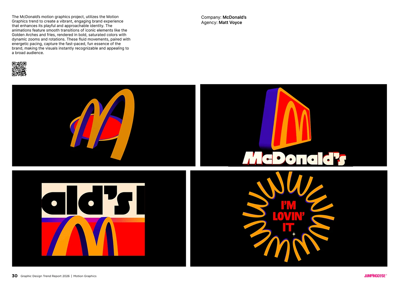 Animated typography and graphic system used in motion-led branding