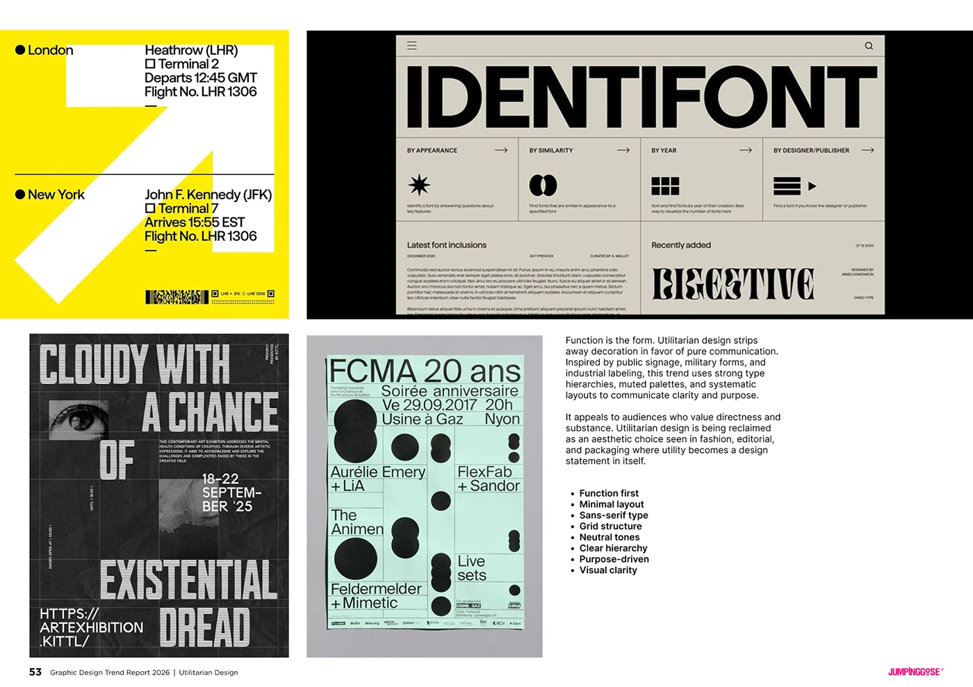 Functional design system inspired by signage, wayfinding, and industrial graphics