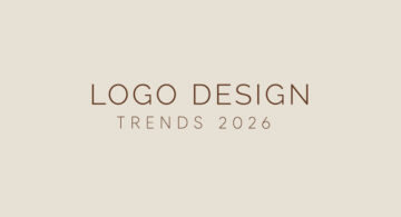 Logo design trends 2026 feature image with minimalist typography on neutral background